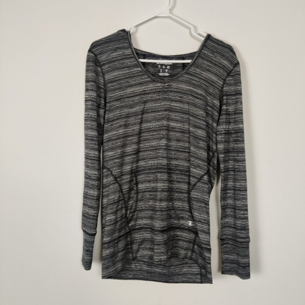 Champion Women's Athletic Sweatshirt Hoodie Size Small Heathered Gray Gorpcore